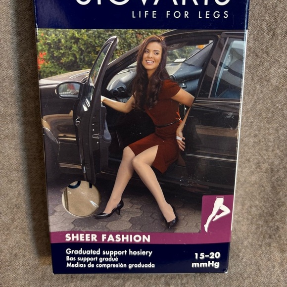 SIGVARIS LIFE FOR LEGS Sz B Natural Graduated Suppot Pantyhose 120PB 33 NEW - Picture 3 of 8